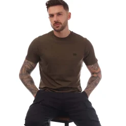 C.P. Company 30/1 Jersey Logo Patch T-Shirt in Green