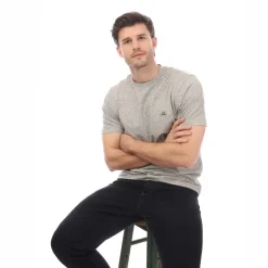 C.P. Company 30/1 Jersey Logo T-Shirt in Grey