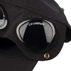 C.P. Company Chrome-R Goggle Cap in Black