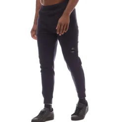 C.P. Company Diagonal Raised Fleece Lens Sweatpants in Navy