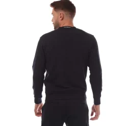 C.P. Company Diagonal Raised Fleece Lens Crewneck Sweatshirt in Navy