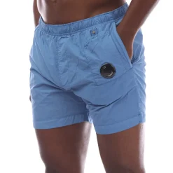 C.P. Company Flatt Nylon Lens Swim Shorts in Blue