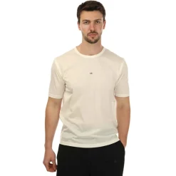 C.P. Company Mens Jersey No Gravity T-Shirt in White