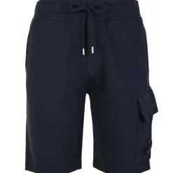 C.P. Company Micro Lens Fleece Shorts in Blue