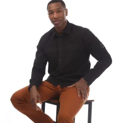 C.P. Company Organic Gabardine Lens Shirt in Black