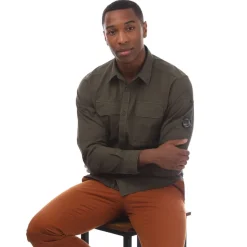 C.P. Company Organic Gabardine Lens Shirt in Green