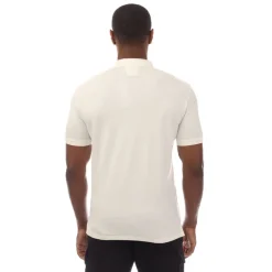 C.P. Company Stretch Piquet Logo Polo Shirt in White
