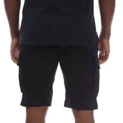C.P. Company Stretch Sateen Cargo Shorts in Black