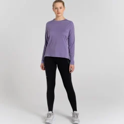 Craghoppers Dynamic Pro Regular Fit Crew Neck T-Shirt in Purple