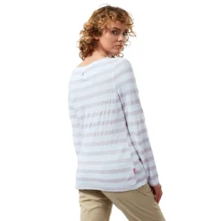 Craghoppers Erin Boat Neck Relaxed Fit Shirt in Purple