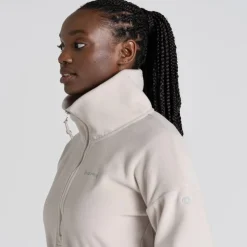 Craghoppers Funnel Neck Relaxed Fit Sweatshirt in Cream