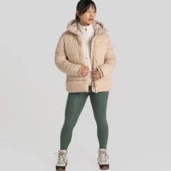 Craghoppers Orla Hooded Puffer Jacket in Beige