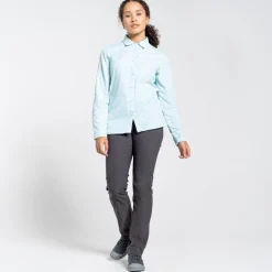 Craghoppers Regular Fit Long Sleeve Shirt in Green