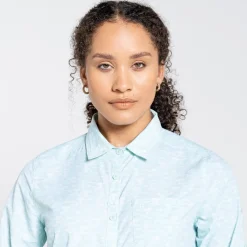 Craghoppers Regular Fit Long Sleeve Shirt in Green