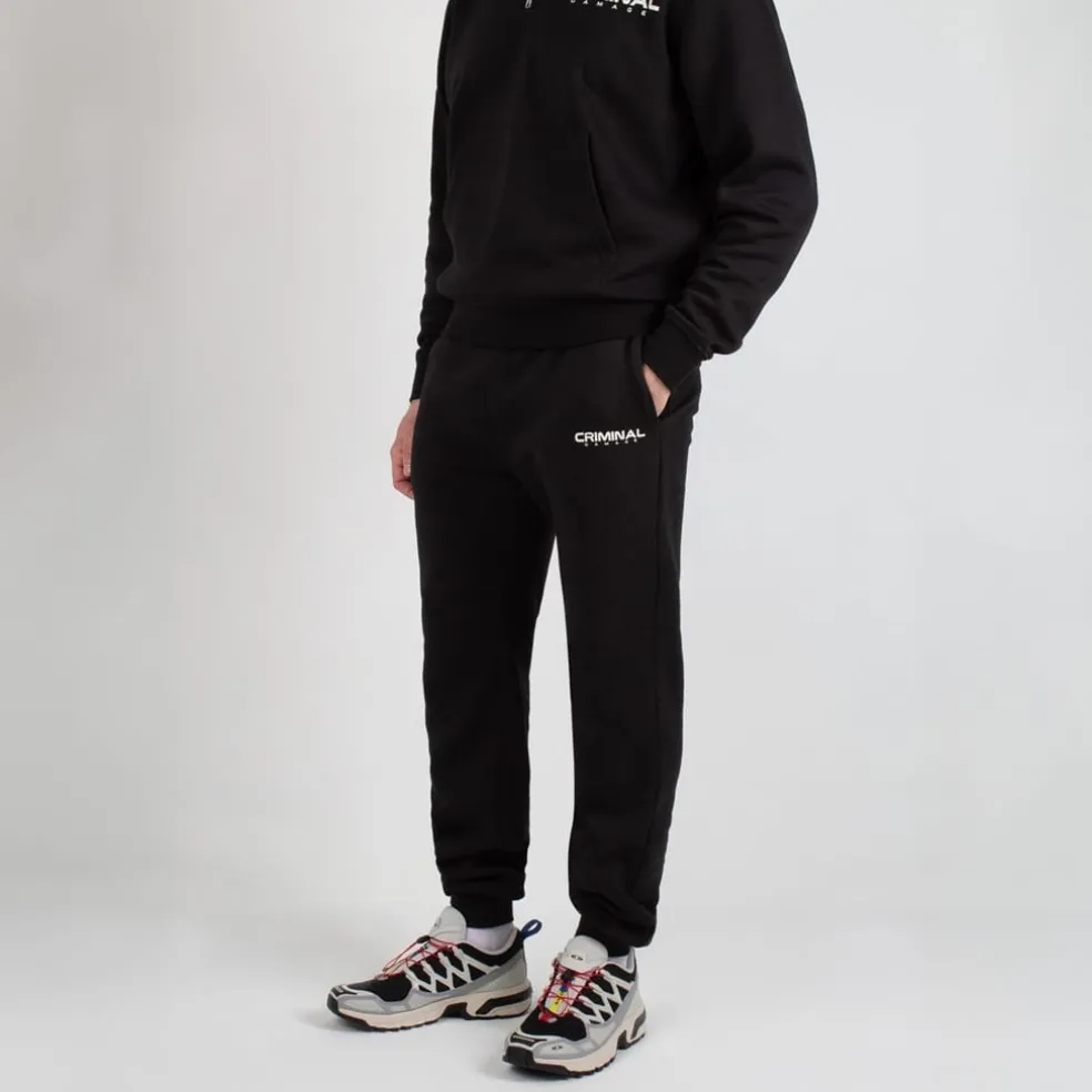 Criminal Damage Olympt Joggers in Black