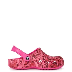Crocs Baya Floral Mules in Pink