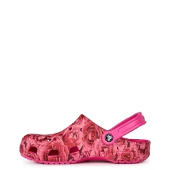 Crocs Baya Floral Mules in Pink