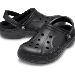 Crocs Baya Lined Clogs in Black