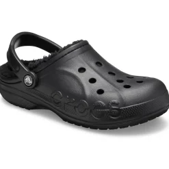 Crocs Baya Lined Clogs in Black
