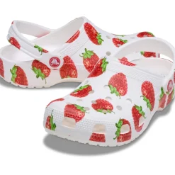 Crocs Classic Strawberry Clog in Red