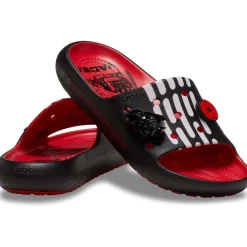 Crocs D Vader Platform Slide Mules in Red