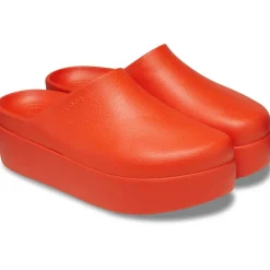 Crocs Dylan Platform Mules in Orange