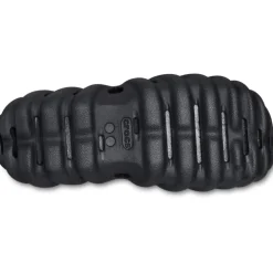 Crocs Echo Mules Slide Flats in Black