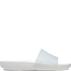 Crocs Glossy Slides Sandals in White