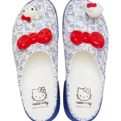 Crocs Hello Kitty Block Heel Mules in White