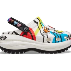 Crocs Hrin Platform Low Heel Clogs in Black