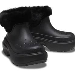 Crocs Stomp Lnd Winter Platform Boots in Black