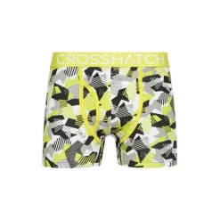 Crosshatch 3 Pack of Crystaline Boxers in Yellow