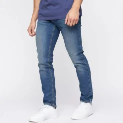 Crosshatch Buraca Slim-Fit Jeans in Blue