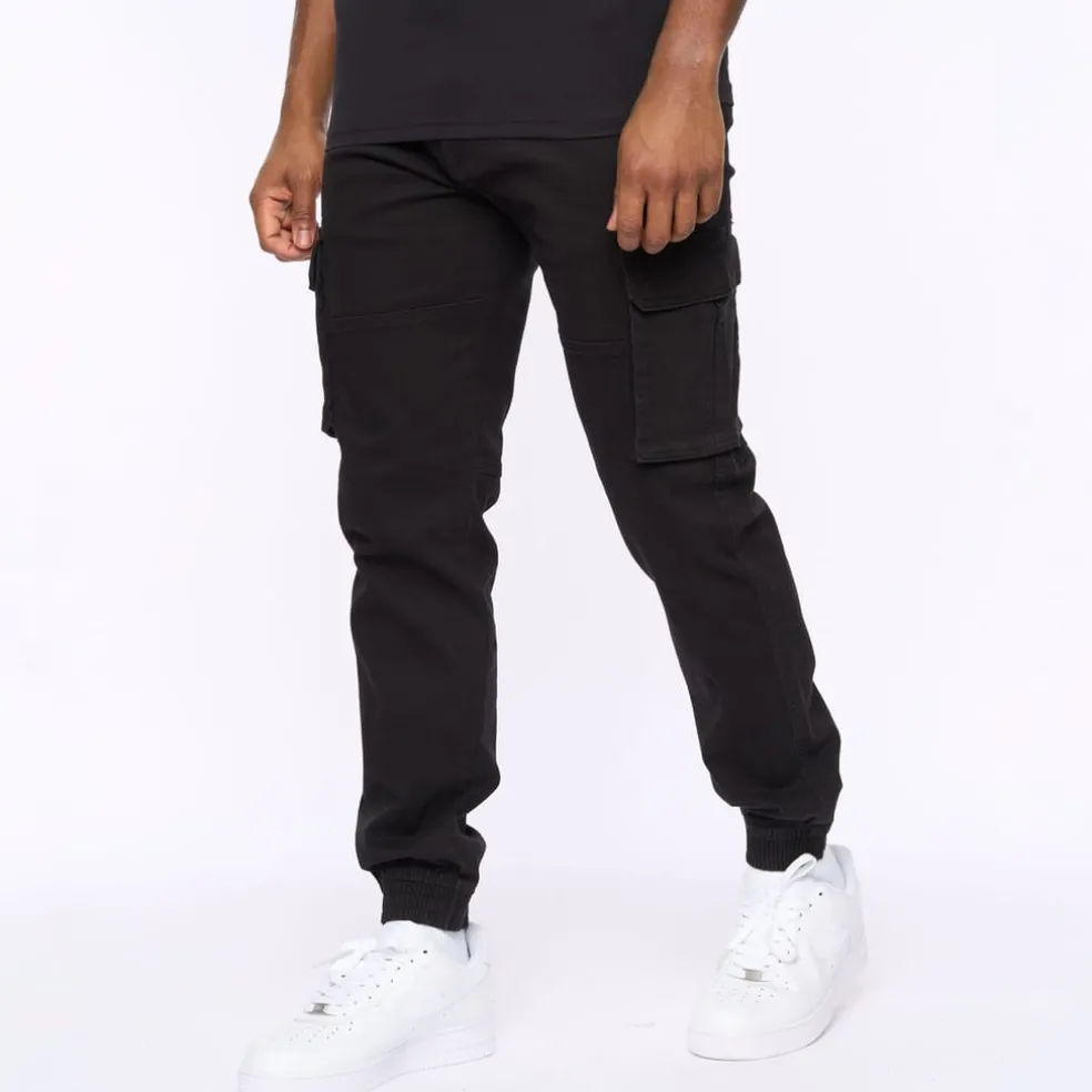 Crosshatch Frentons Cargos in Black
