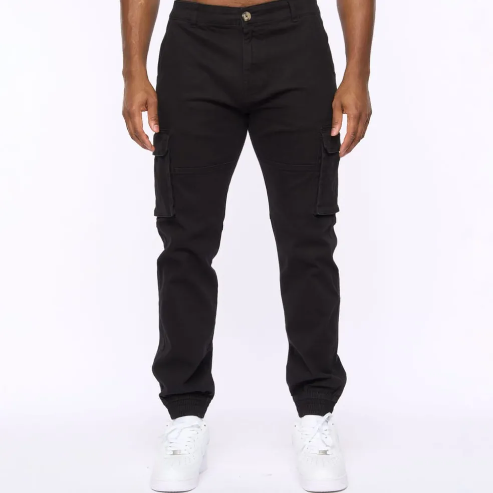 Crosshatch Frentons Cargos in Black