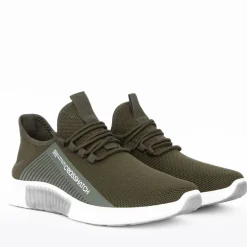 Crosshatch Nimbus Trainers in olive