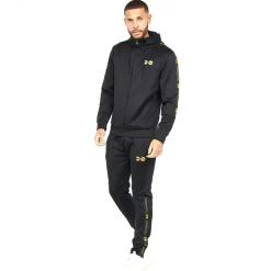 Crosshatch Trackside Tracksuit in Black