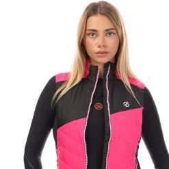 Dare 2b Ascending Lightweight Padded Gilet in Pink black