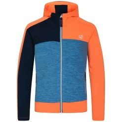 Dare 2b Juniors Thriving II Core Stretch Midlayer in Orange blue