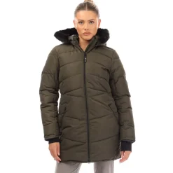 Dare 2b Striking III Padded Parka Jacket in Green