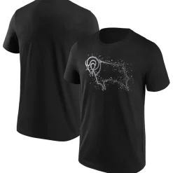 Derby County FC Mens Shatter Logo T-Shirt in Black