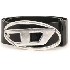 Diesel D Buckle Belt in Black