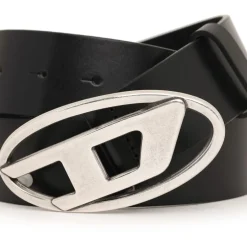 Diesel D Buckle Belt in Black