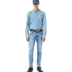 Diesel D Buckle Belt in Black