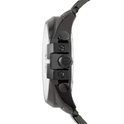 Diesel Mens Mega Chief Chronograph Black Stainless Steel Watch Dz4318 in Black