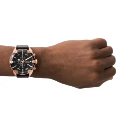 Diesel Plated Stainless Steel Fashion Analogue Quartz Watch in Gold