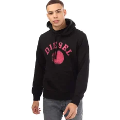Diesel S-Ginn 9-D Hoodie in Black