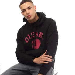 Diesel S-Ginn 9-D Hoodie in Black
