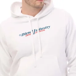 Diesel S-Ginn Hoodie in White