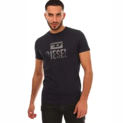 Diesel T-Diego Tone on Tone T-Shirt in Navy